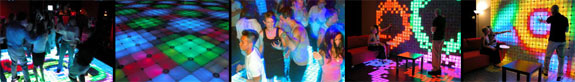 People on LED Dance Floor