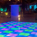 Technicolor rents LED dance floor for event